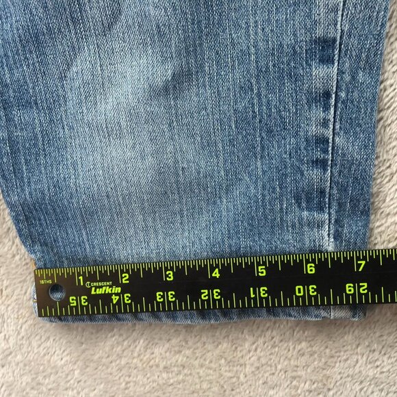 Lee Riders Womens Capri Jeans Size 8M Blue Denim Cropped Relaxed Fit Casual - Picture 7 of 14
